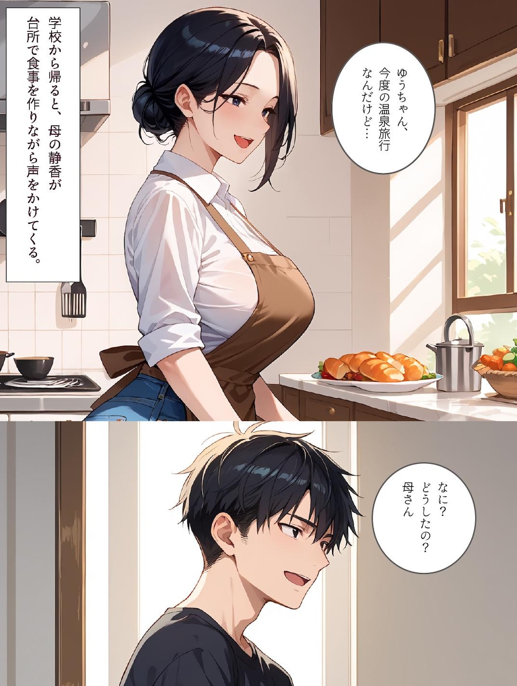 🌈母と息子堕ちていく二人🌈母と露天風呂付き客室のある温泉宿に行った話