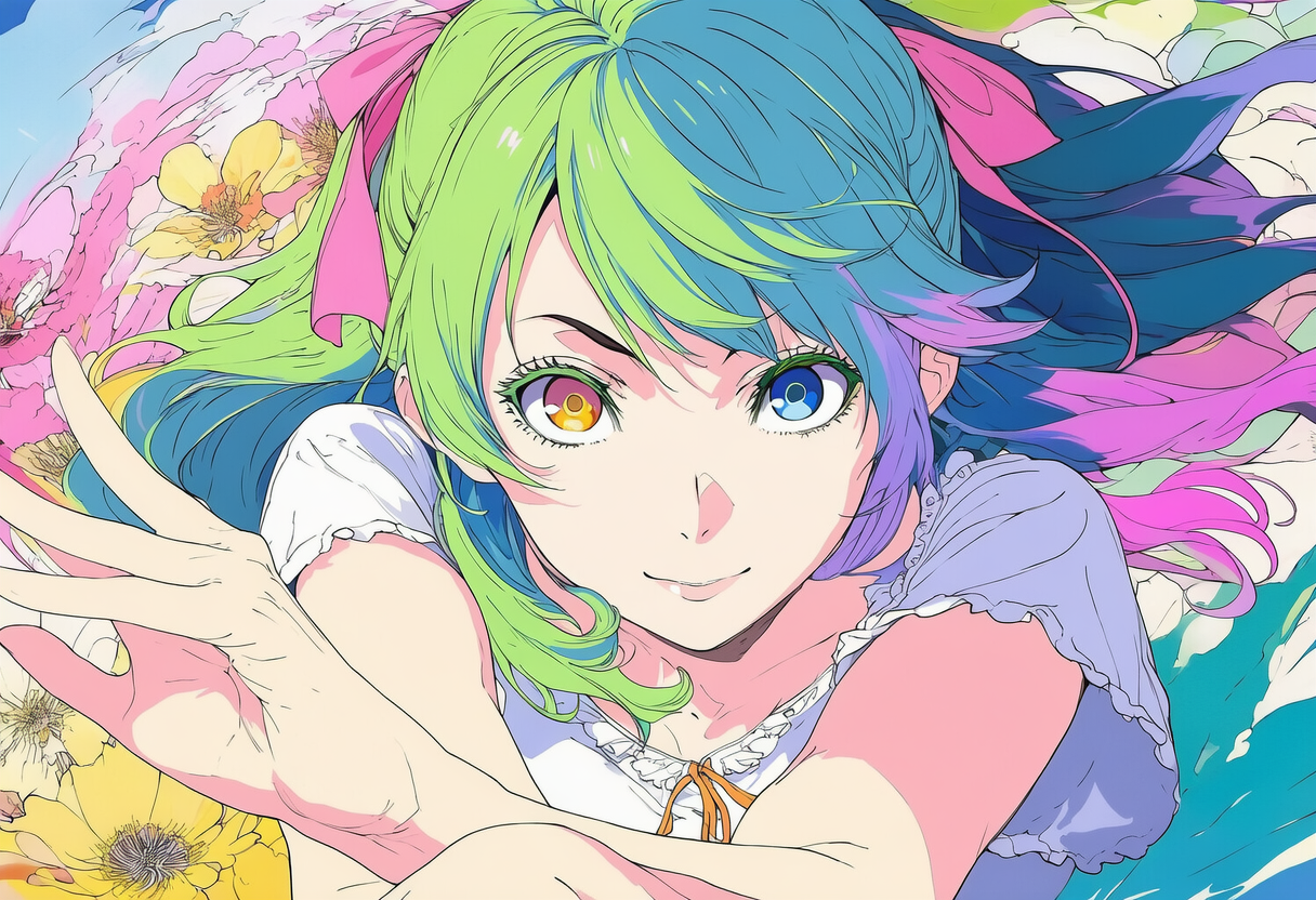 カラフルフェイス | の人気AIイラスト・グラビア