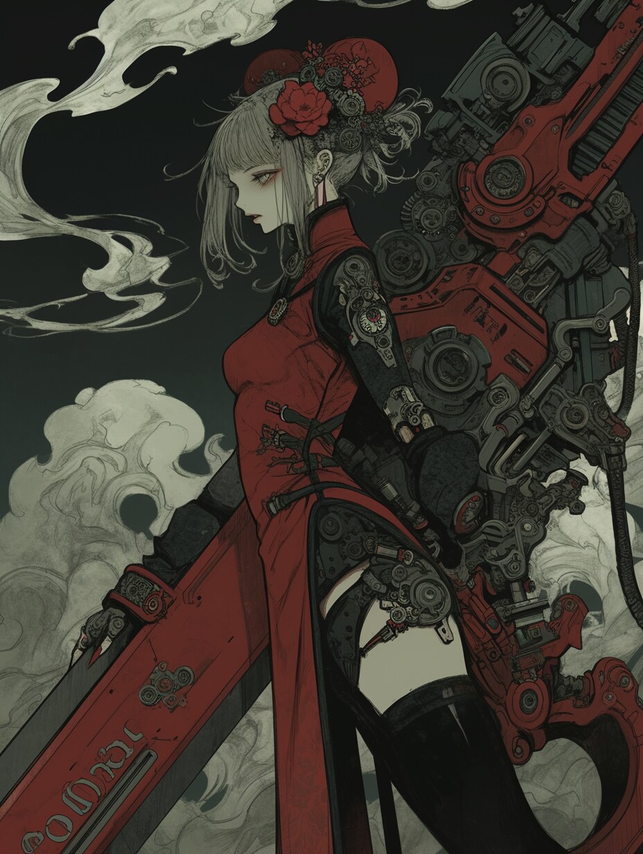 女炎之剑客 [红] | の人気AIイラスト・グラビア