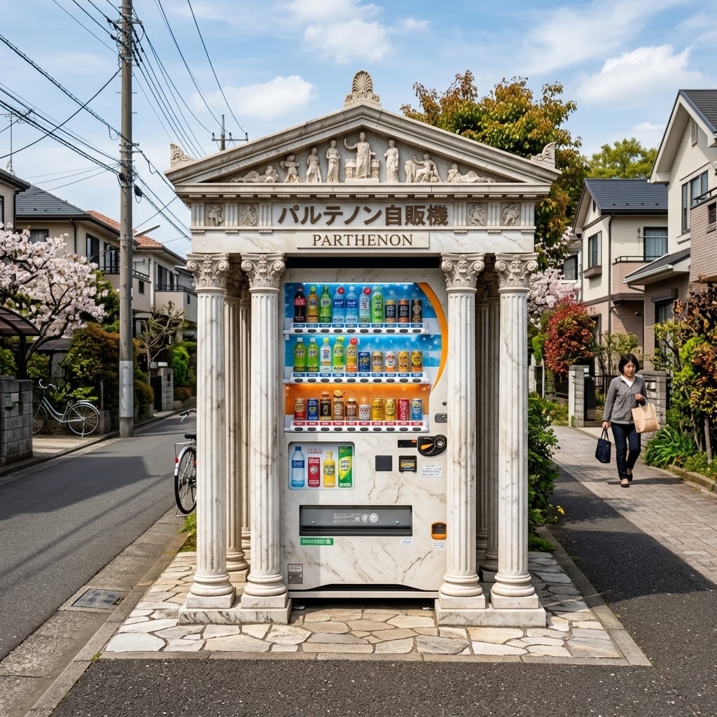 パルテノン自販機 | の人気AIイラスト・グラビア