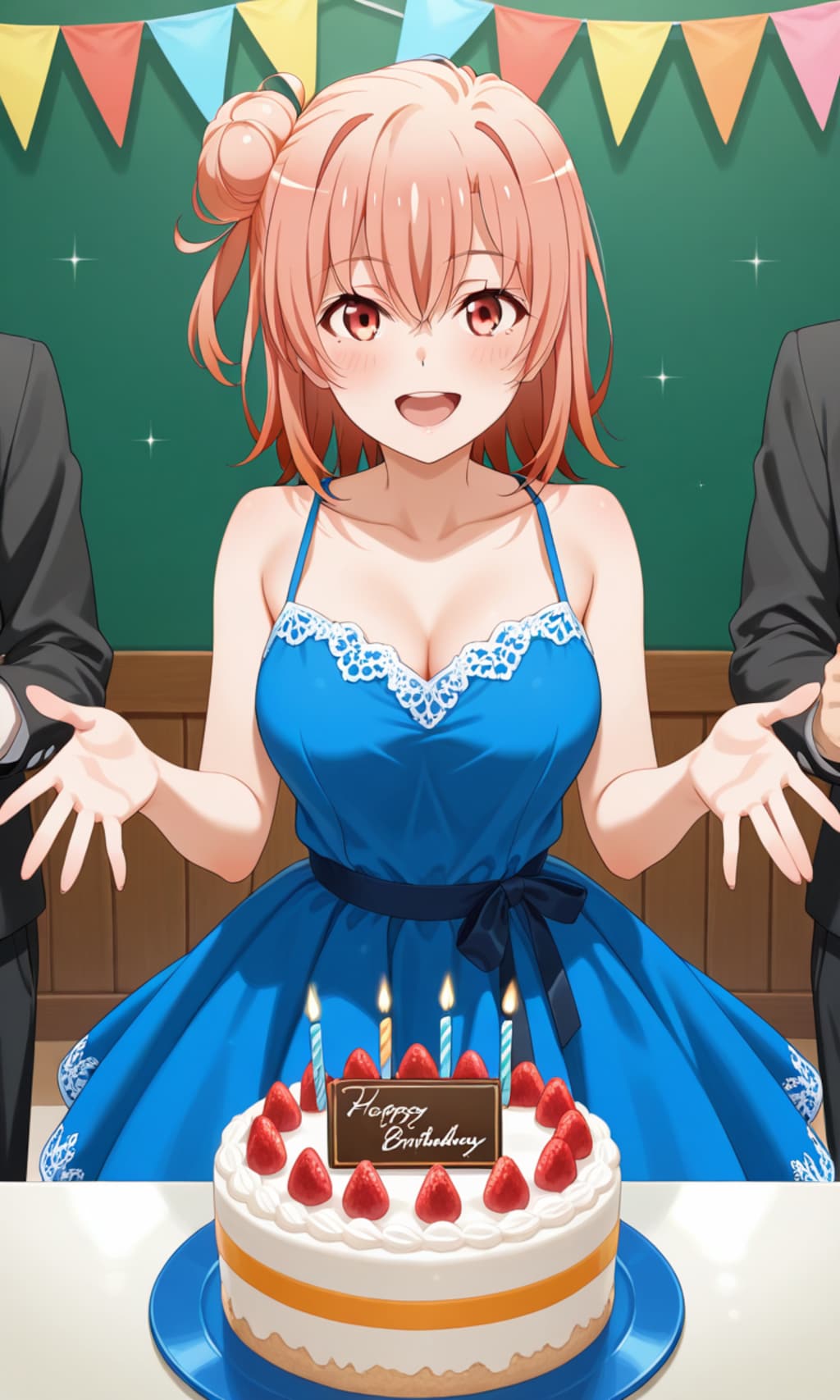PixAIでやっはろーなガハマ❤️