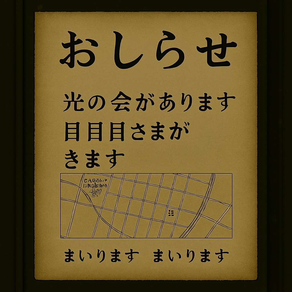 怪文書の張り紙※ホラー | の人気AIイラスト・グラビア