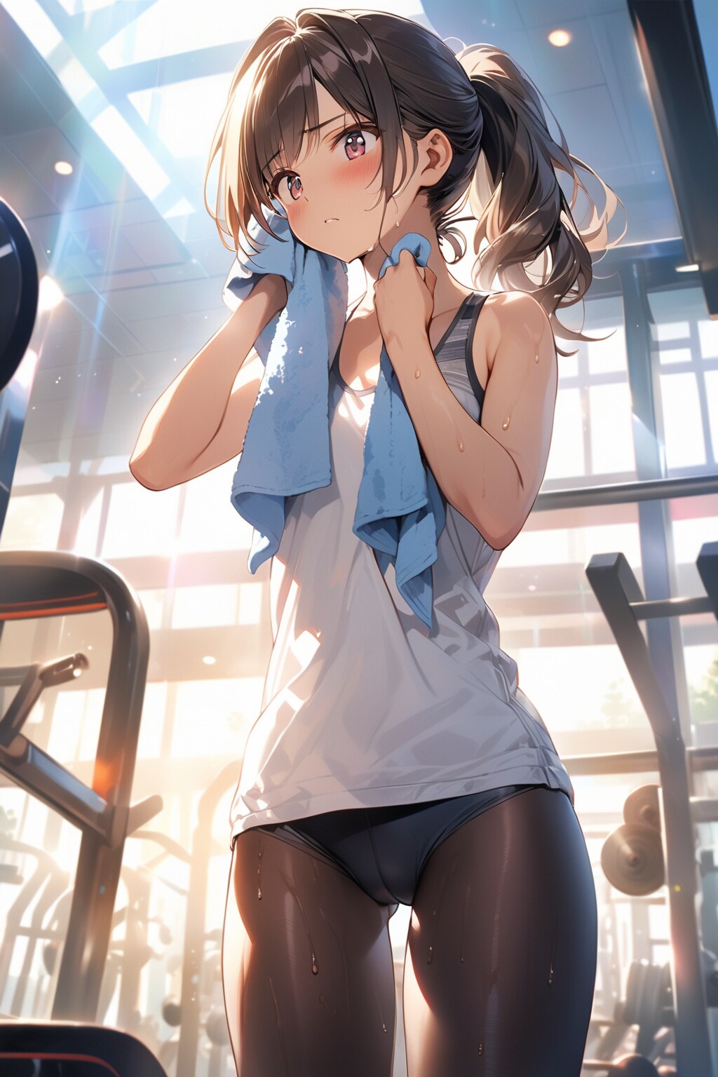 ふぅ、暑～い！ | の人気AIイラスト・グラビア