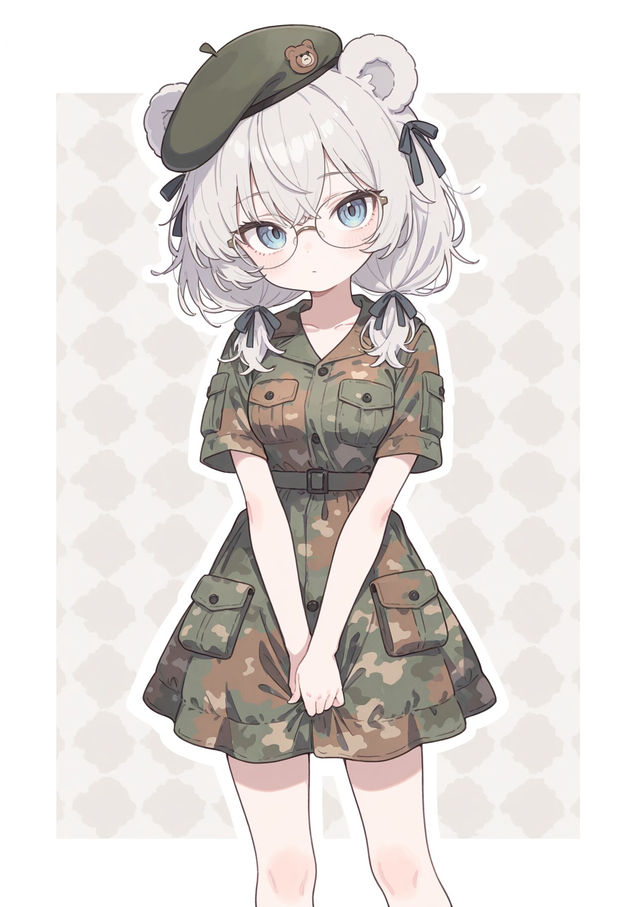メガネのミリカジ少女