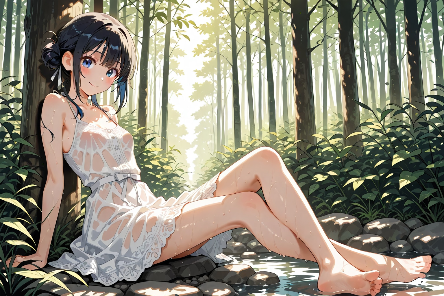 びしょ濡れ女の子15