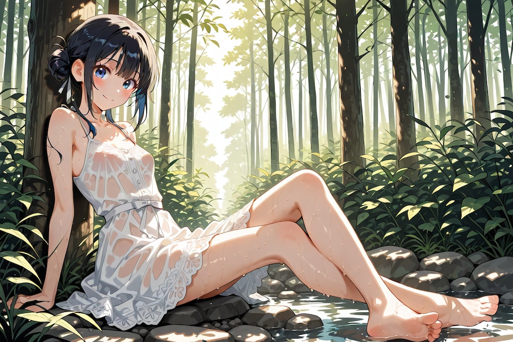 びしょ濡れ女の子15