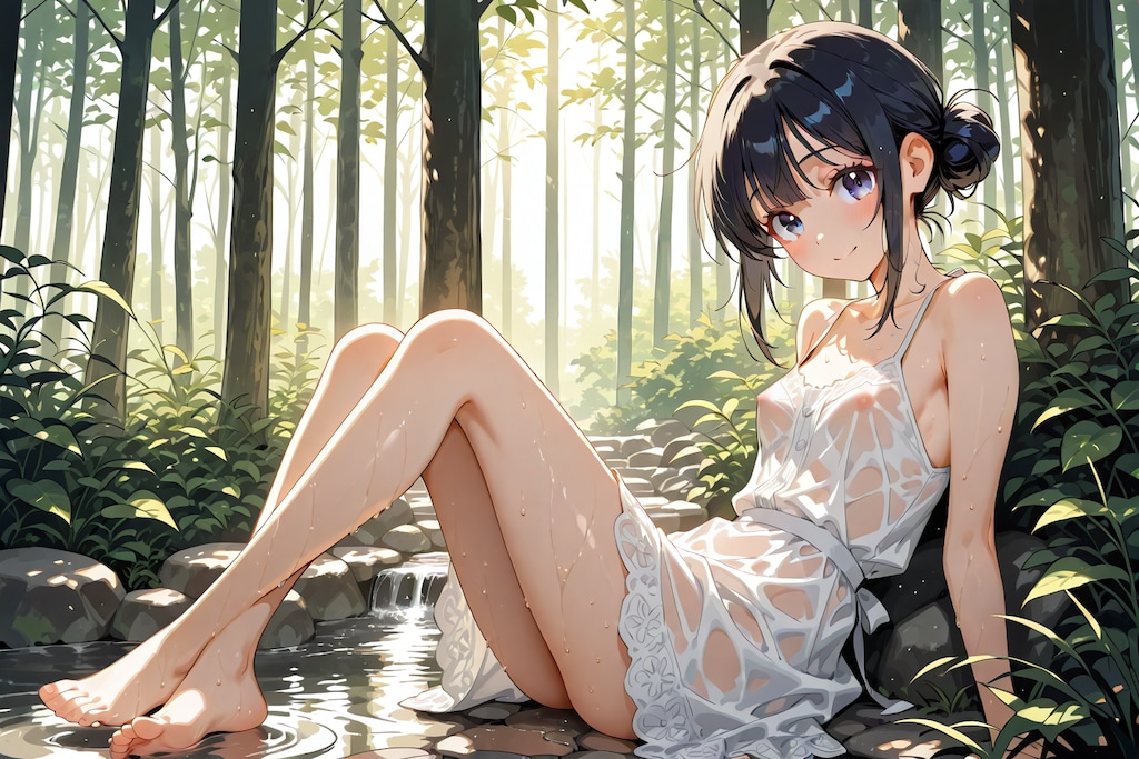 びしょ濡れ女の子15