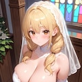 爆乳美女のウェディングドレス 1 3枚目