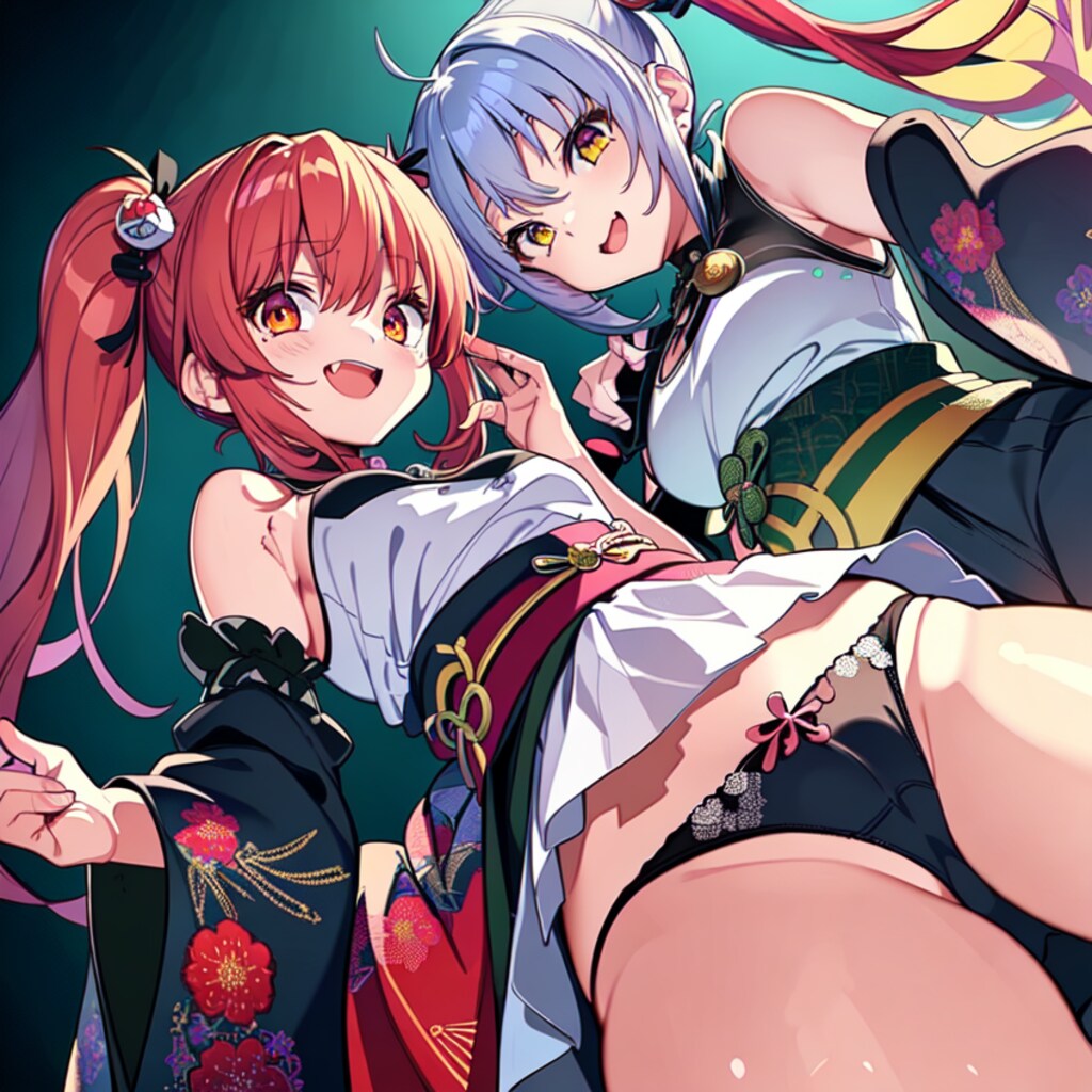 和服を下から×2