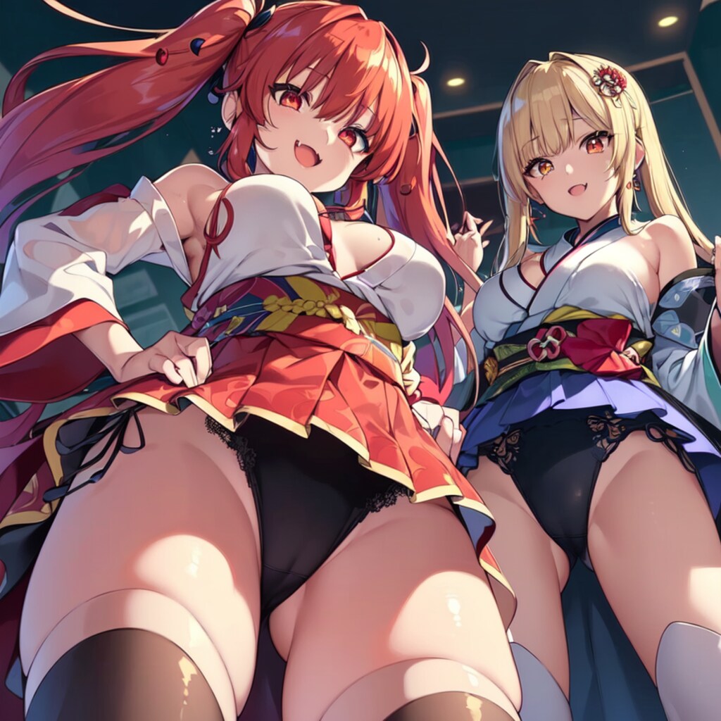 和服を下から×2