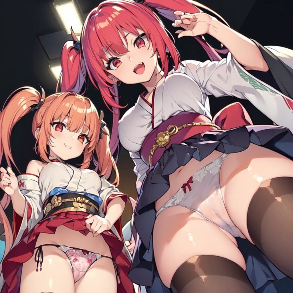 和服を下から×2