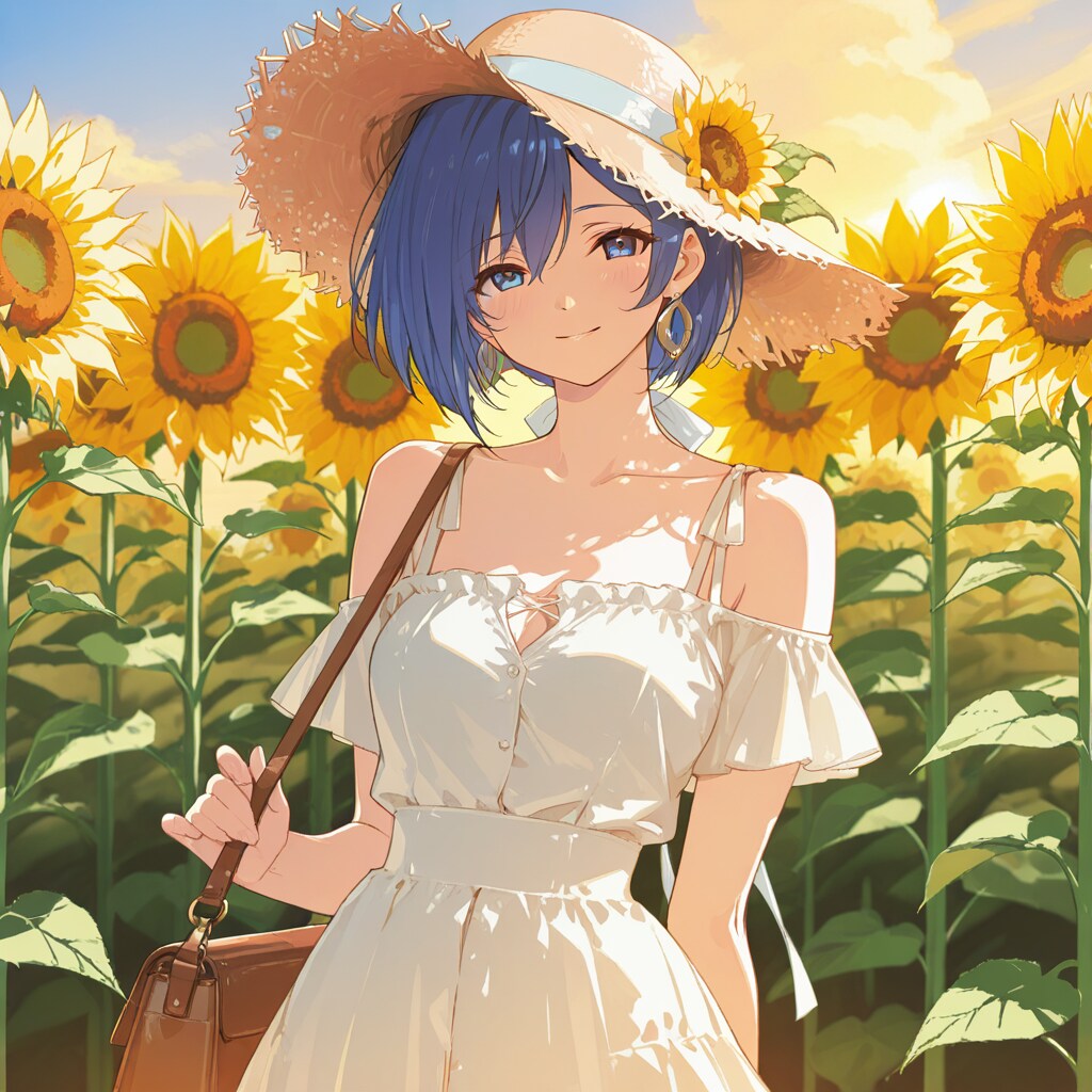 ひまわり畑の夏休み