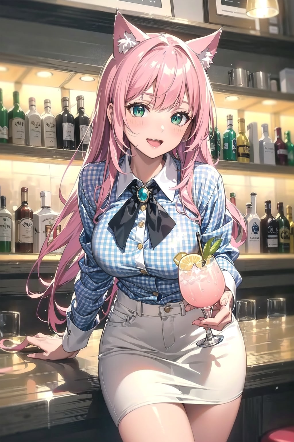 カンパーイ🍸🐱✨ | の人気AIイラスト・グラビア