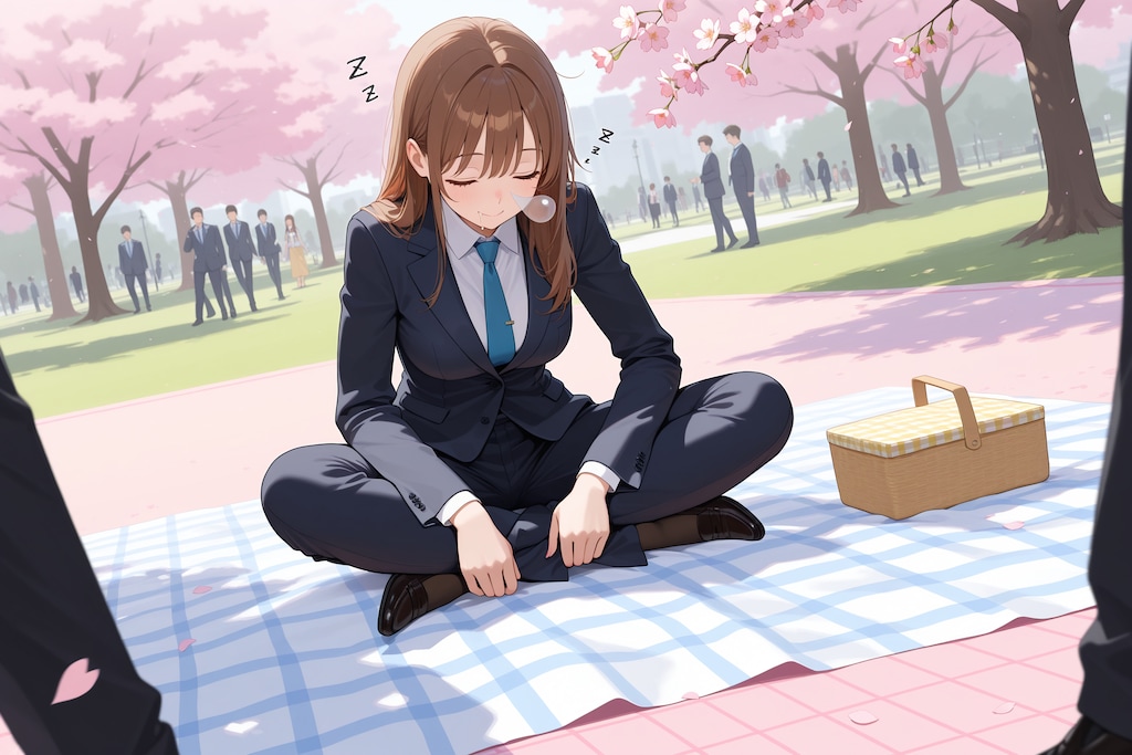 花見の場所取り