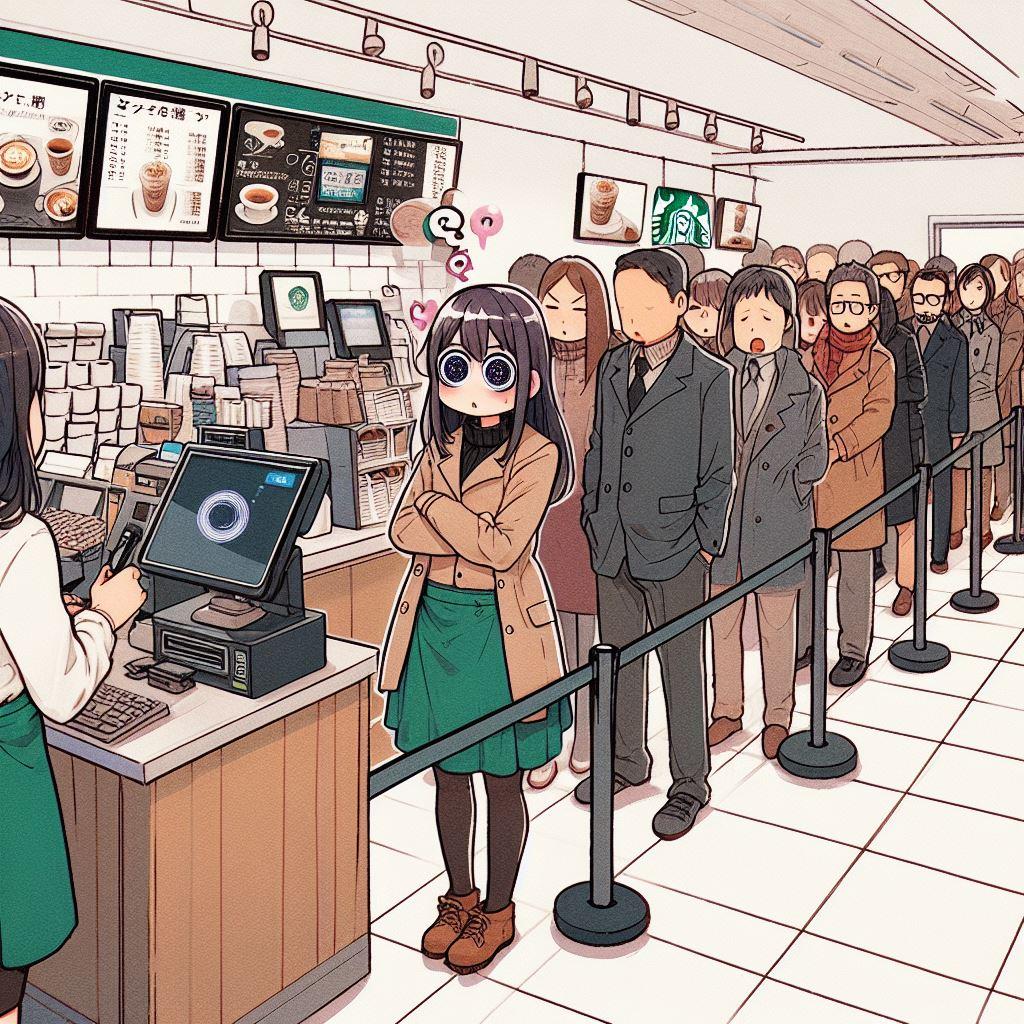 モダンな喫茶店は緊張する
