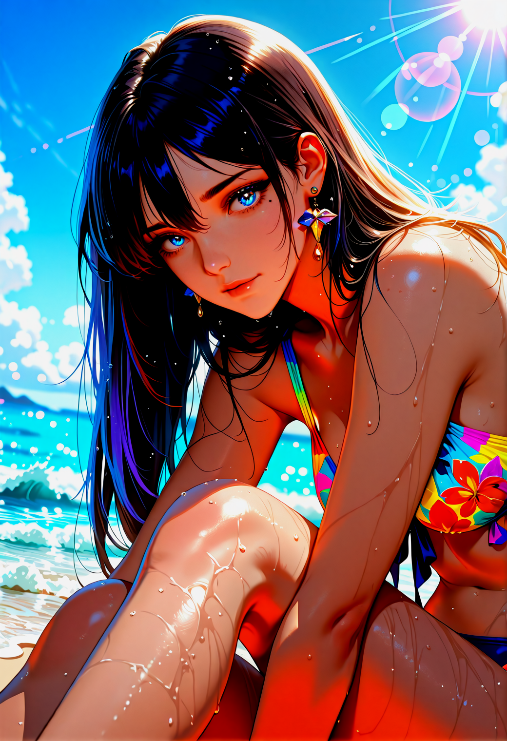 Blue & Crimson