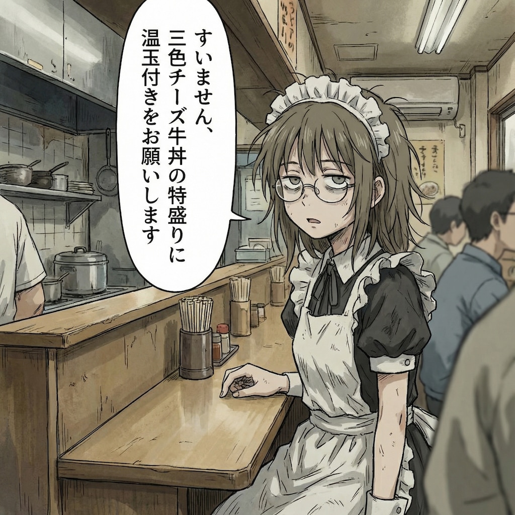 メイド服のお客さん