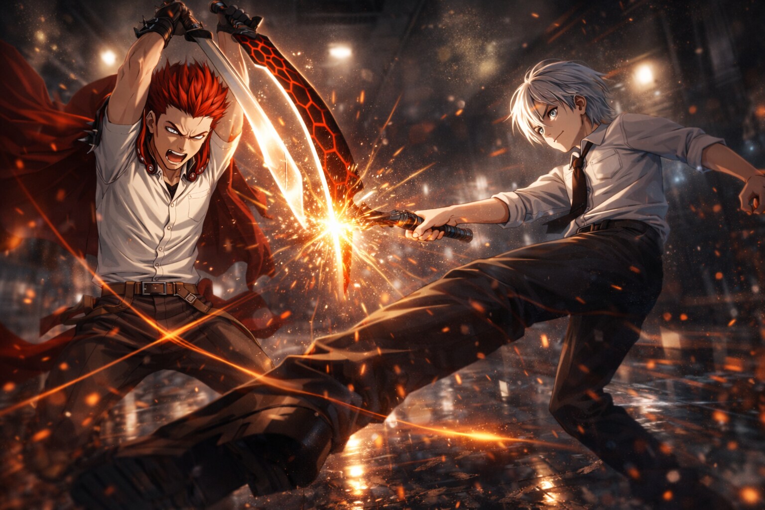 【ソルシエラ】初撃交差――その一瞬、勝敗はまだ決まらない | の人気AIイラスト・グラビア