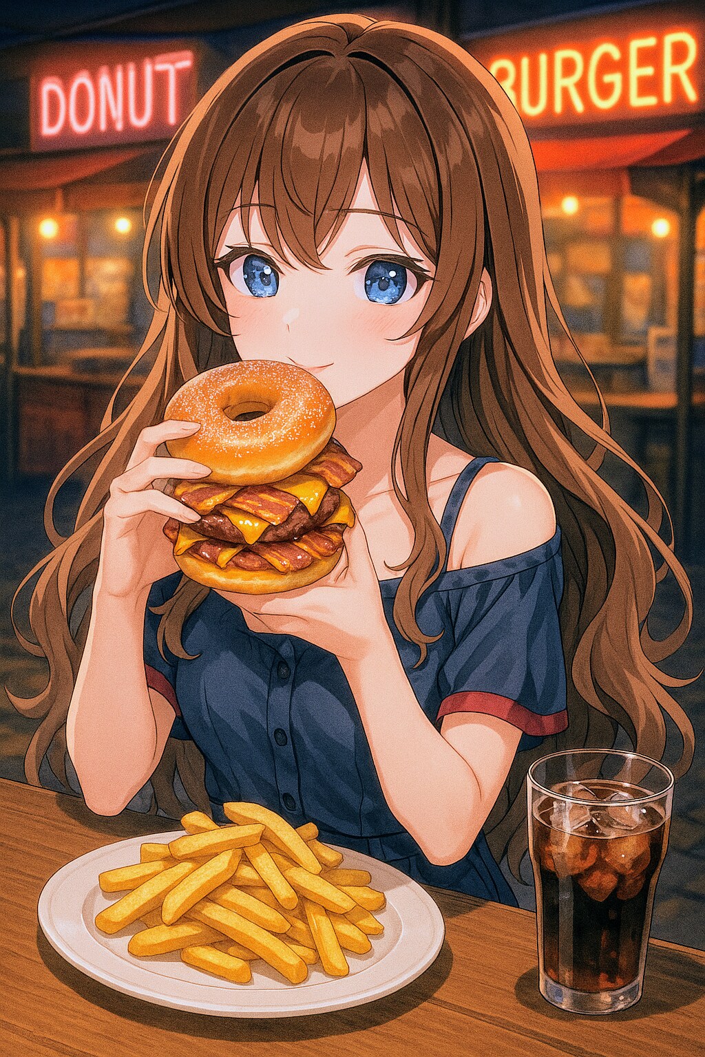 [広告(メンバーシップ)]ルーサー・バーガーを食べるレディー