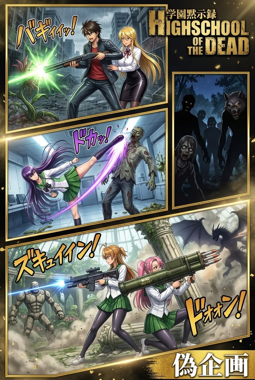 学園黙示録 HIGHSCHOOL OF THE DEAD | の人気AIイラスト・グラビア