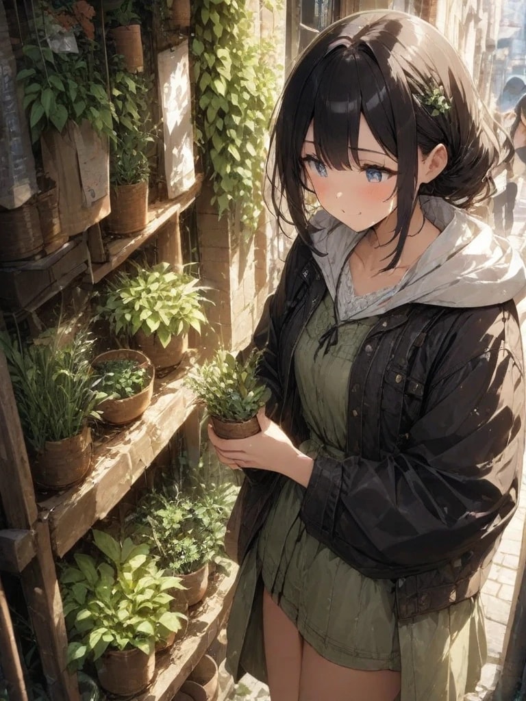 ハーブ選別中 | の人気AIイラスト・グラビア