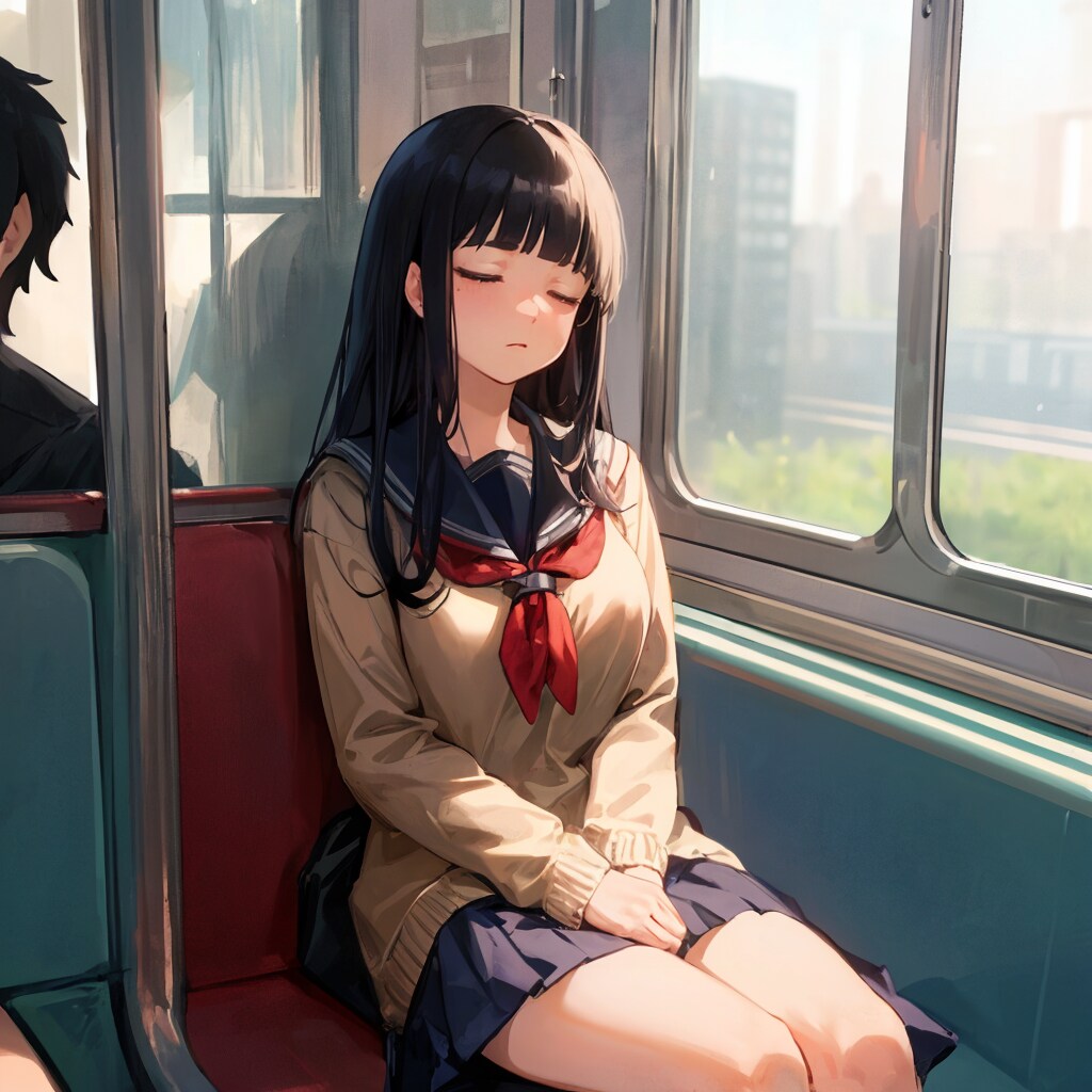 電車でうたた寝