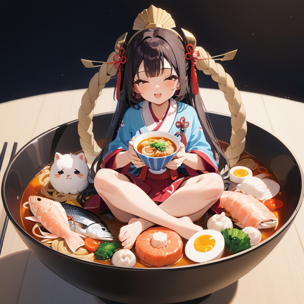 フィギュアseafood noodle（ちちぷい生成版）