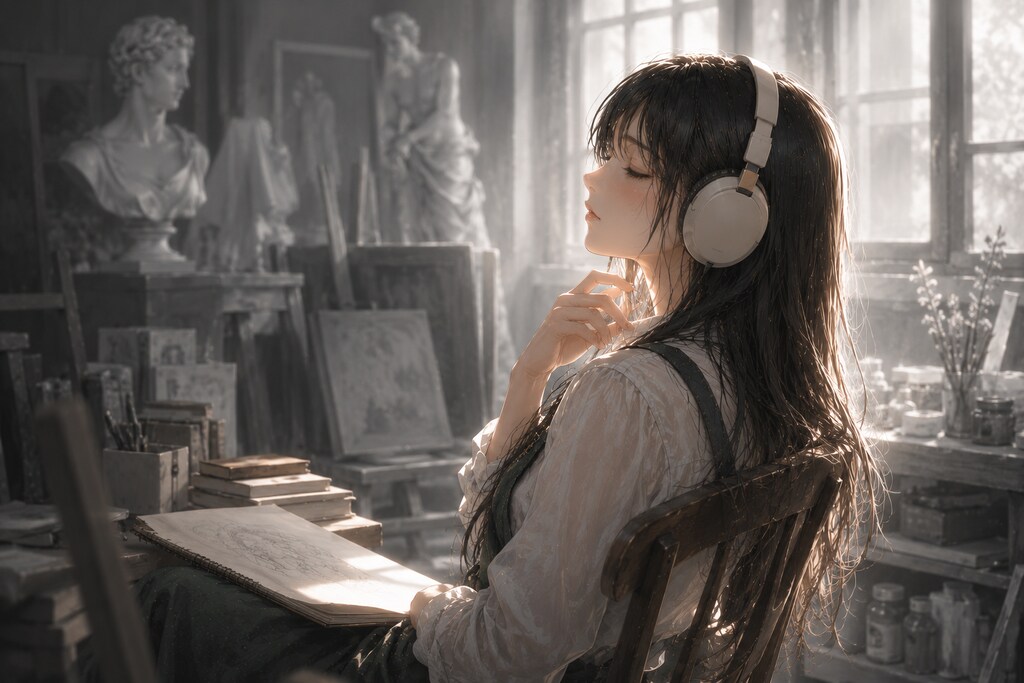 波夷羅ねずは、一度真っ白になって、音の海に沈む。