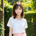 バラの花と れなちゃん 8枚目