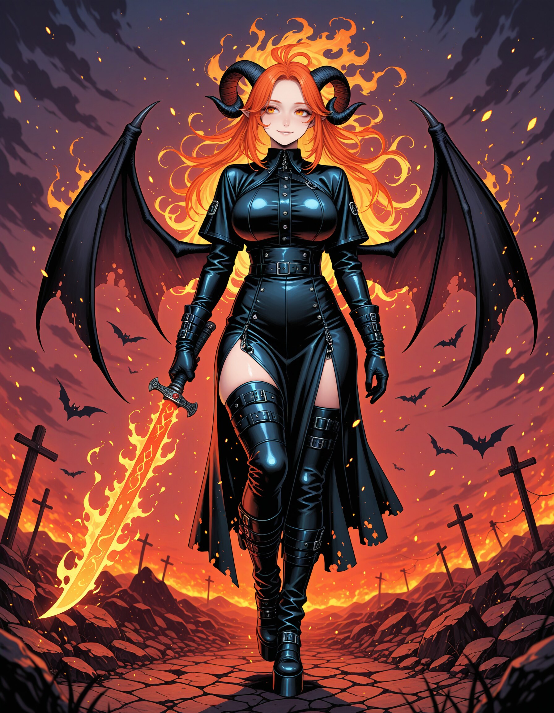 炎剣 | の人気AIイラスト・グラビア