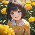 今日の誕生花は黄色いマリーゴールド 3枚目
