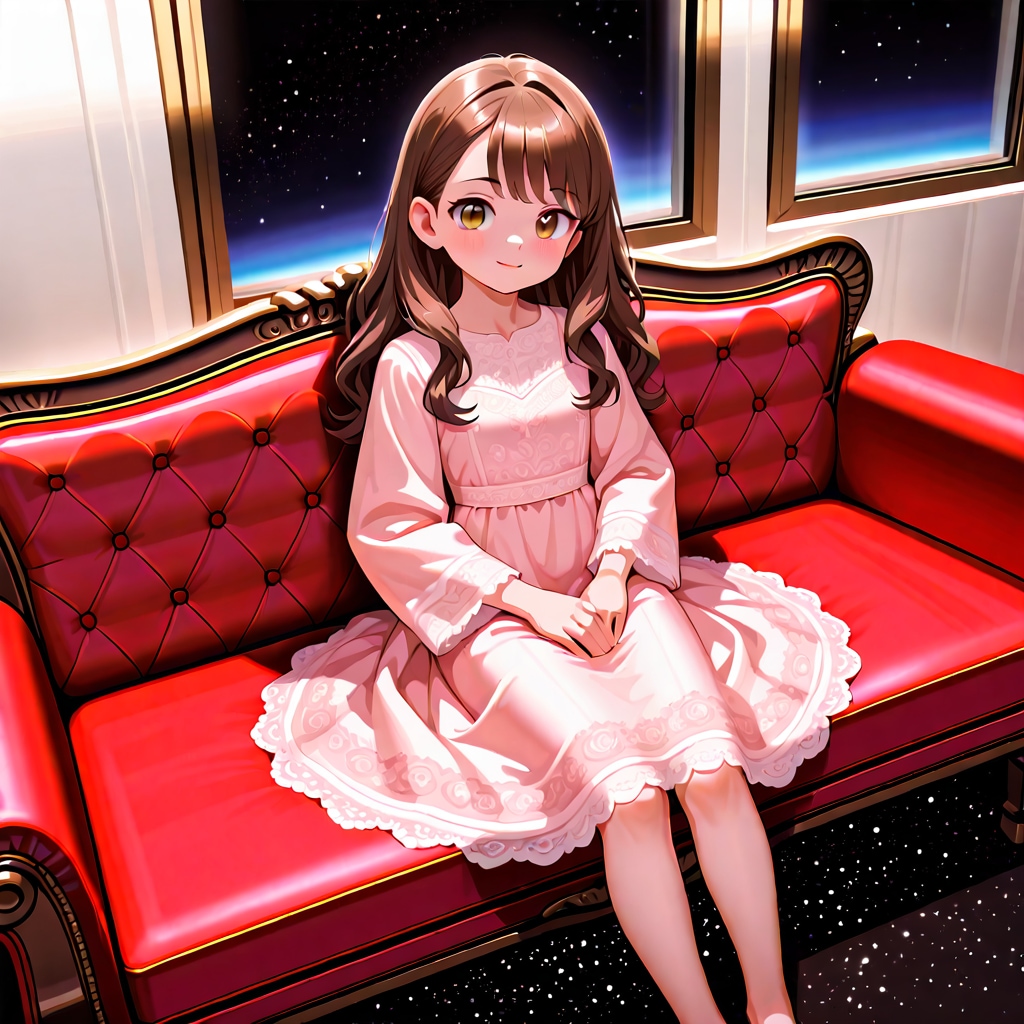 ロングヘアーの少女