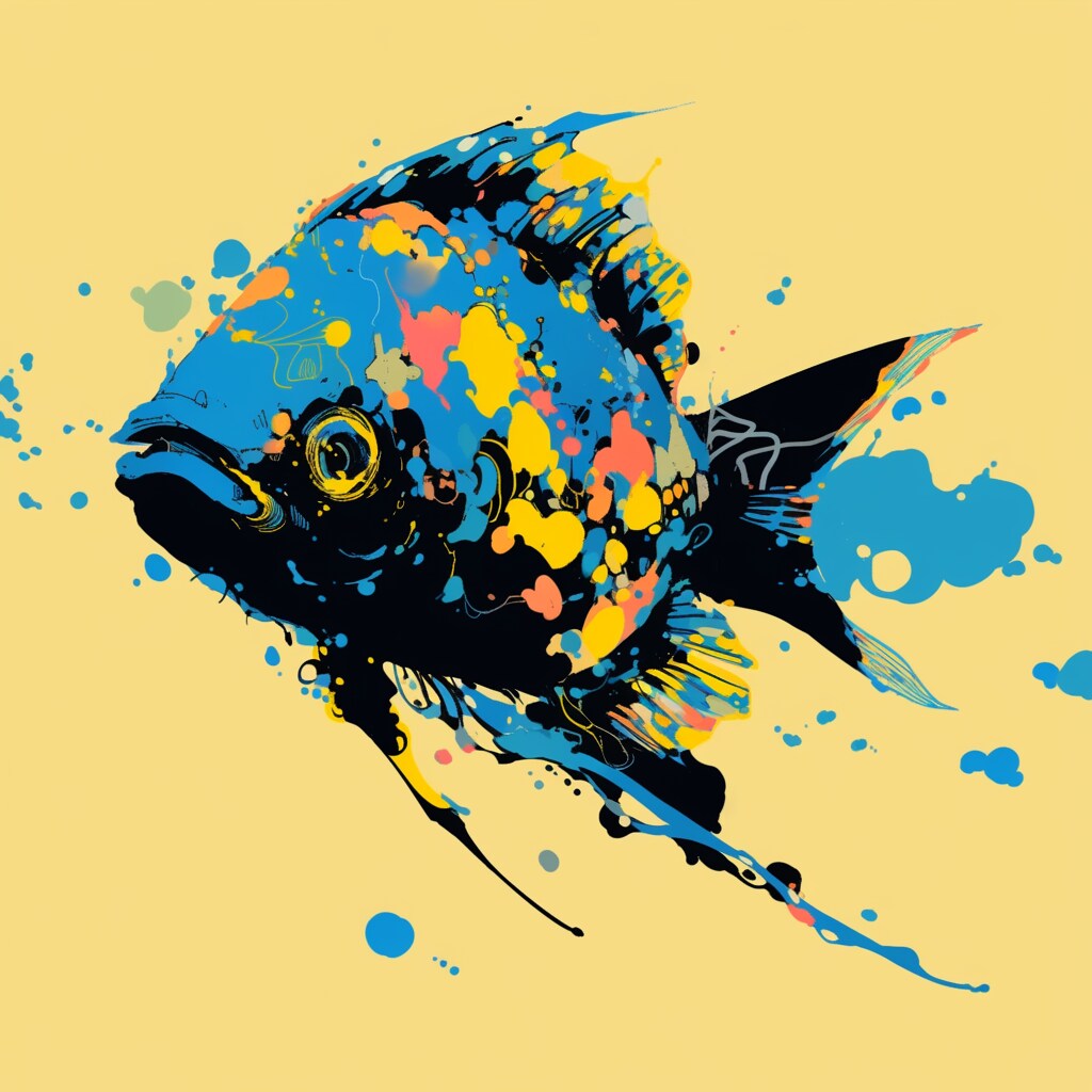 カラー魚拓