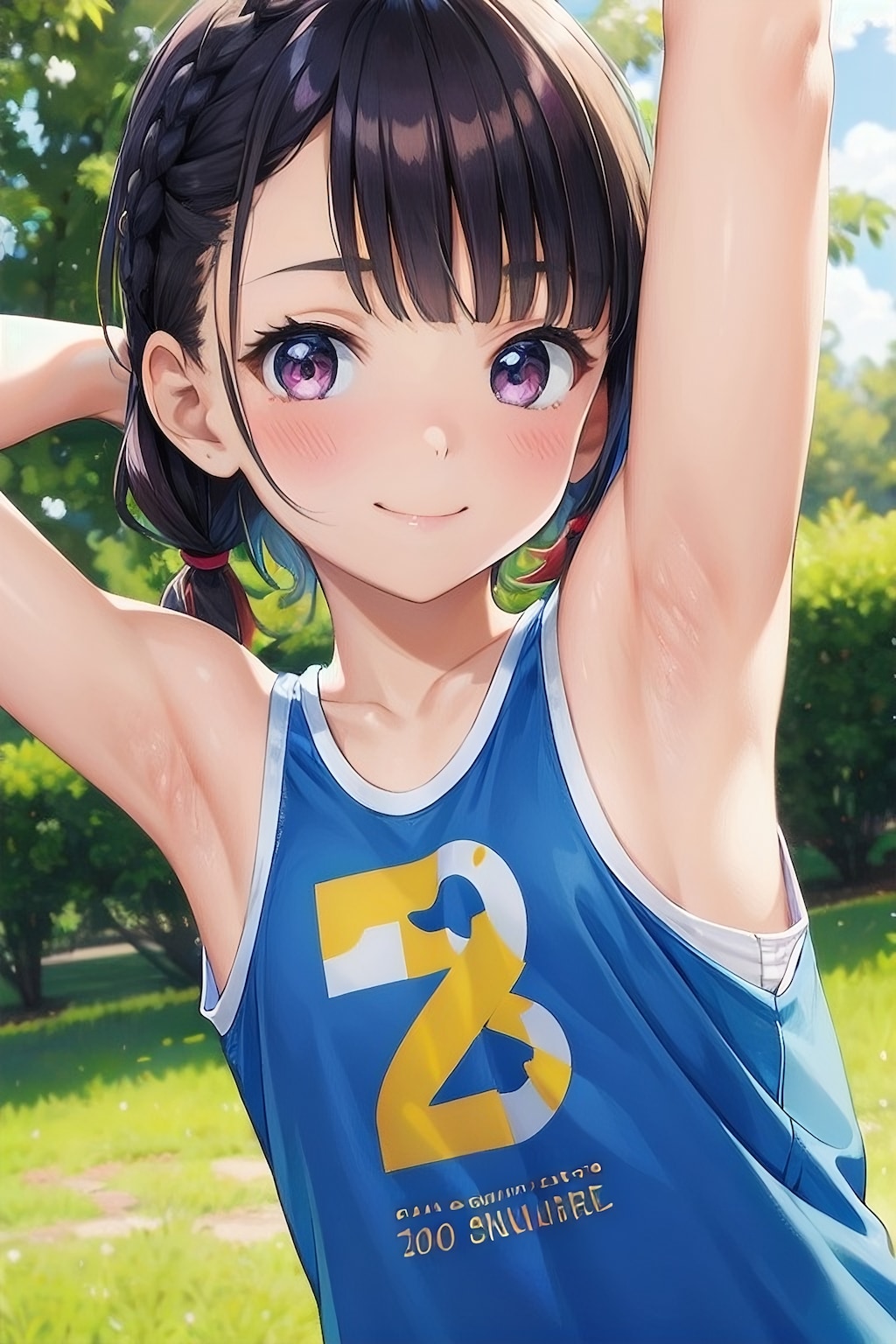 腋見せのポーズ 043