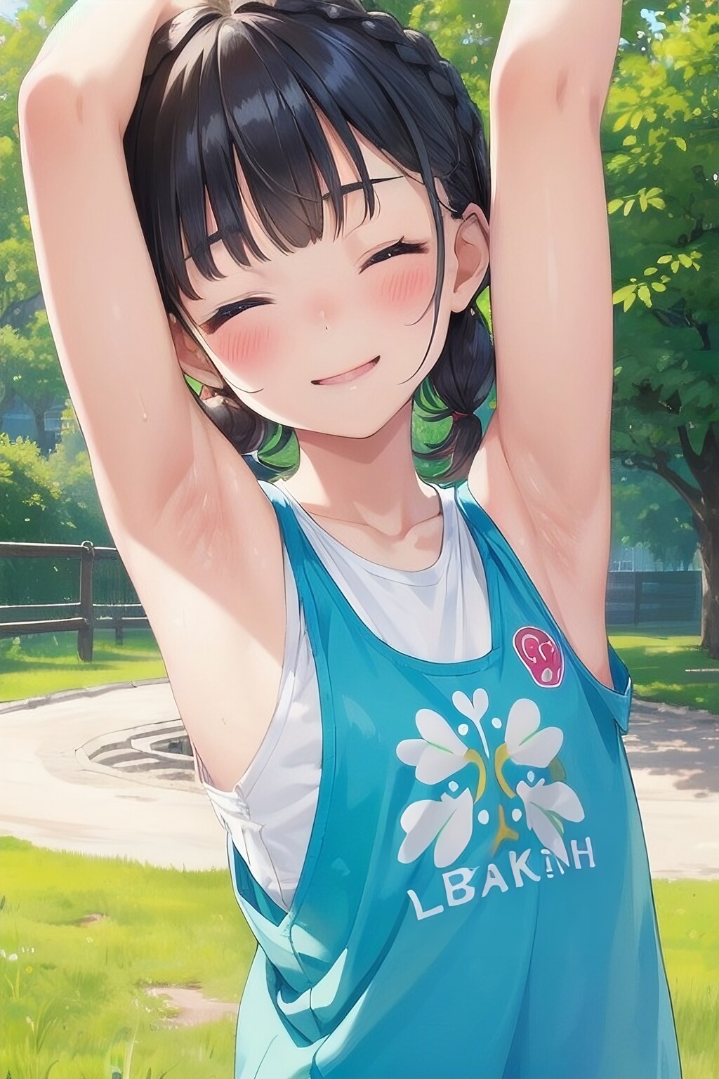 腋見せのポーズ 043