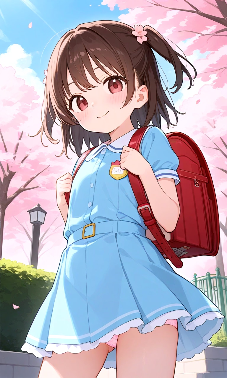わーい。今日から小学生だー。