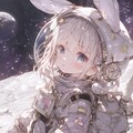 うさ耳宇宙飛行士。 2枚目