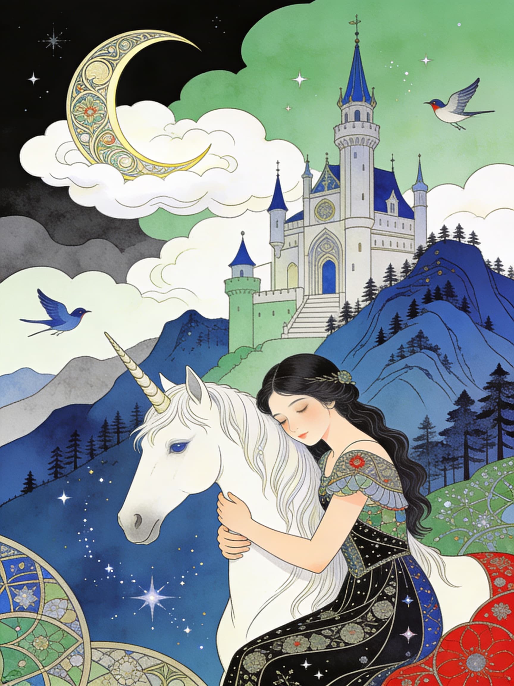 ユニコーンと少女 | の人気AIイラスト・グラビア