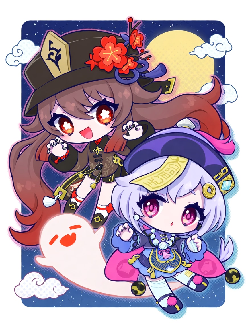 胡桃＆七七 | の人気AIイラスト・グラビア