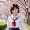 桜の下で2 6枚目