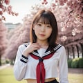 桜の下で2 3枚目