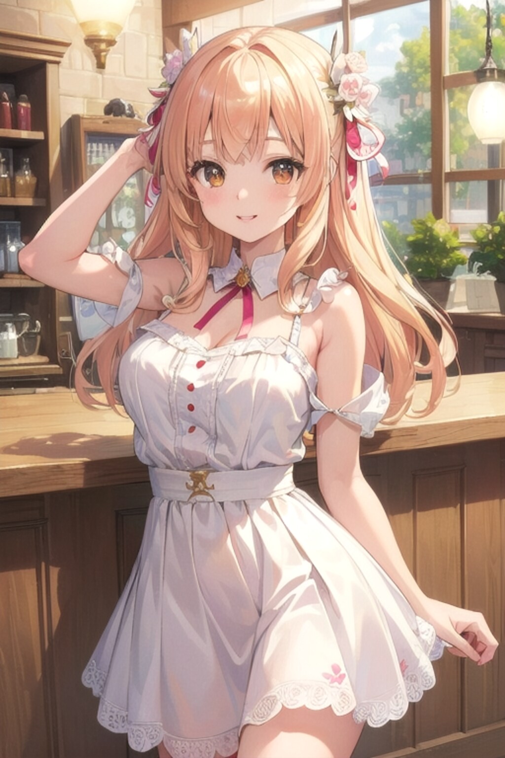 pretty eye,アイリス,white dress