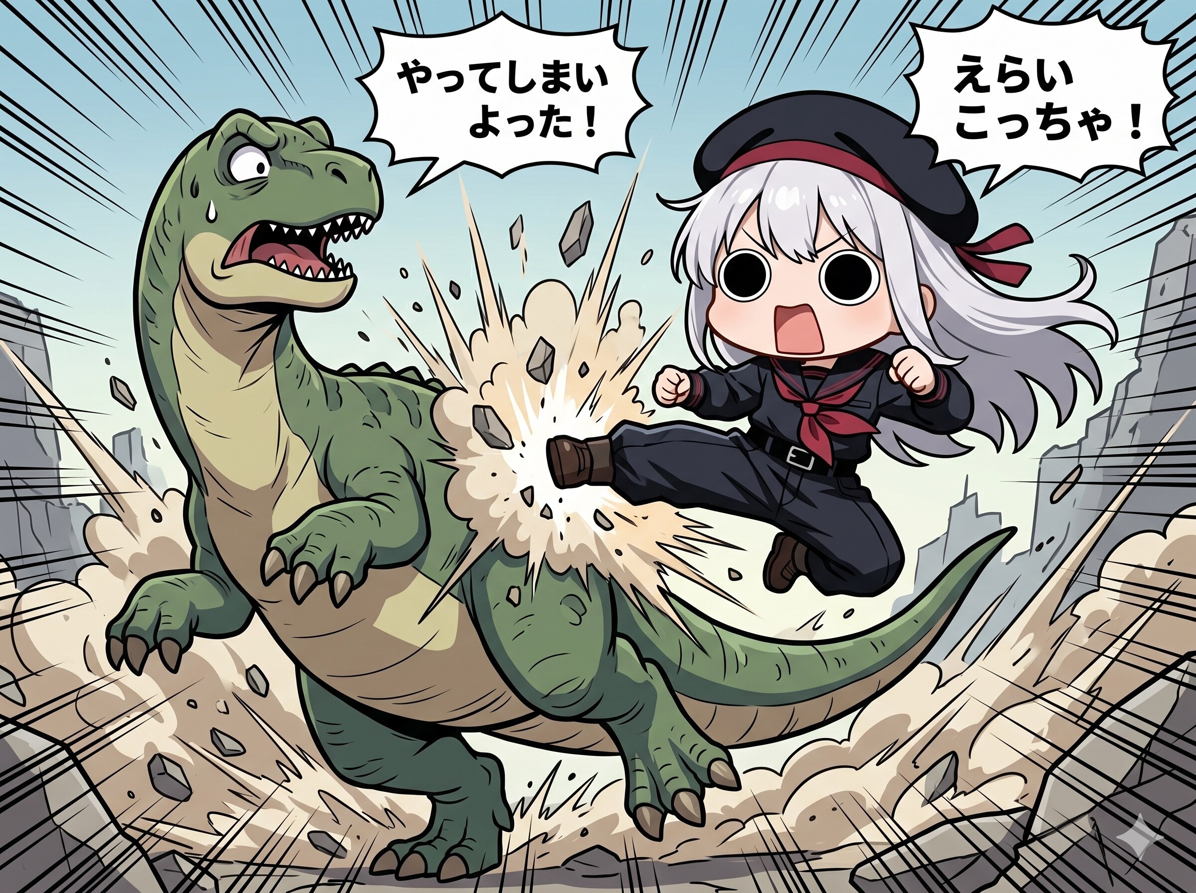 ある日突然暴れ出したえらいこっちゃウルスをやってしまいよったえらいこっちゃ嬢