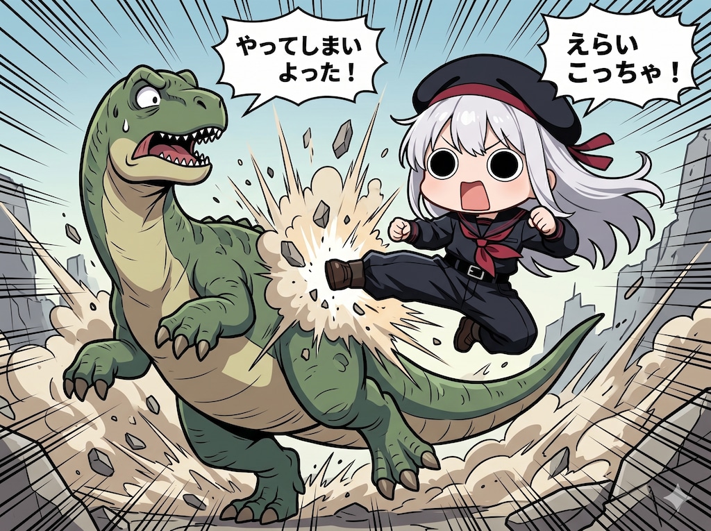ある日突然暴れ出したえらいこっちゃウルスをやってしまいよったえらいこっちゃ嬢