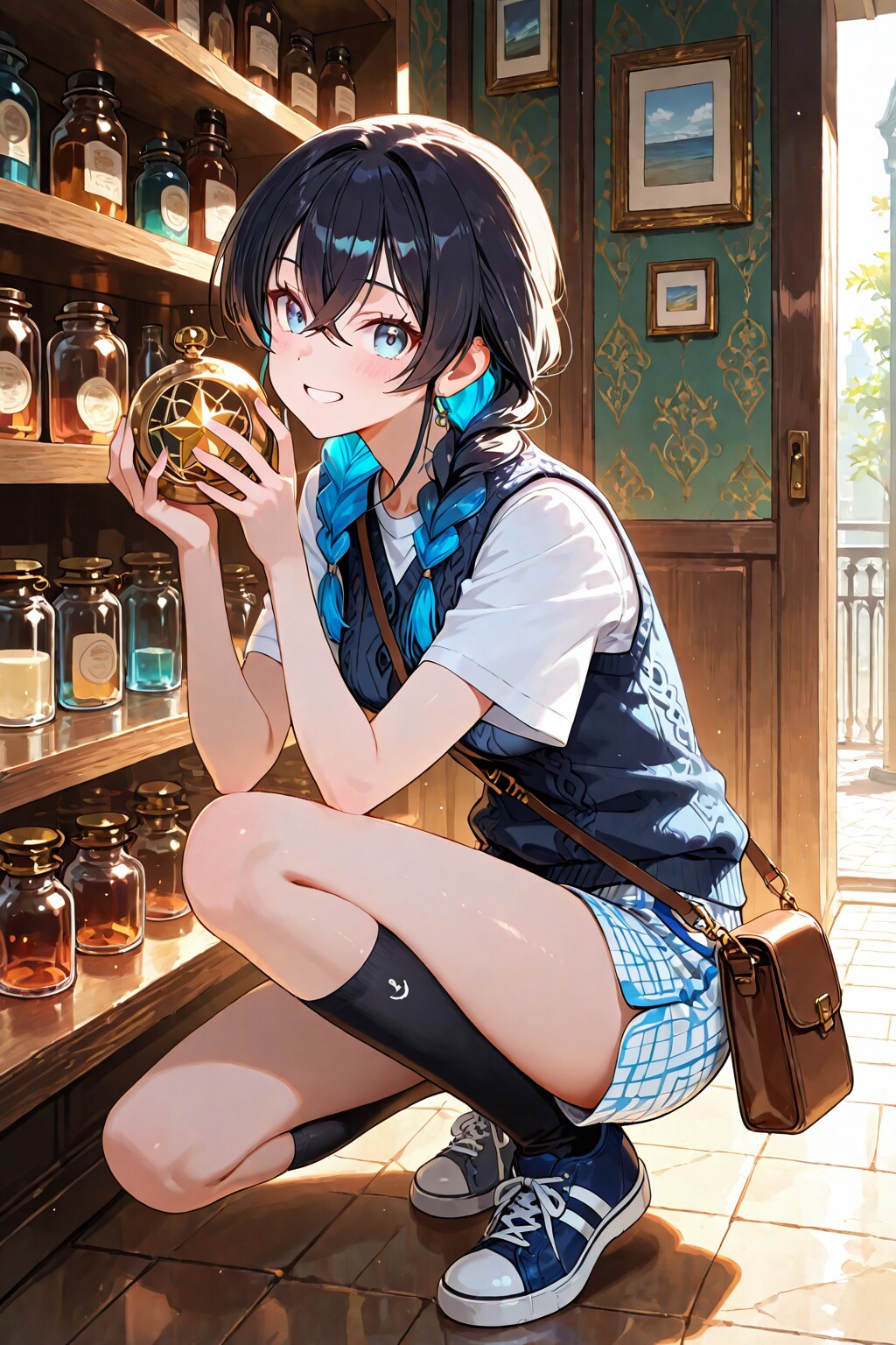 パンツスタイルな晶