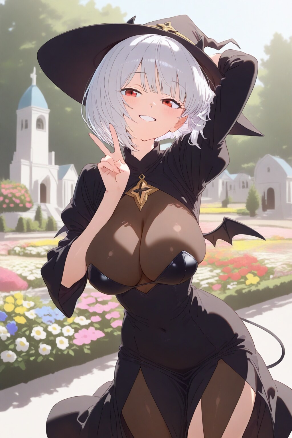 羽根の生えた魔女