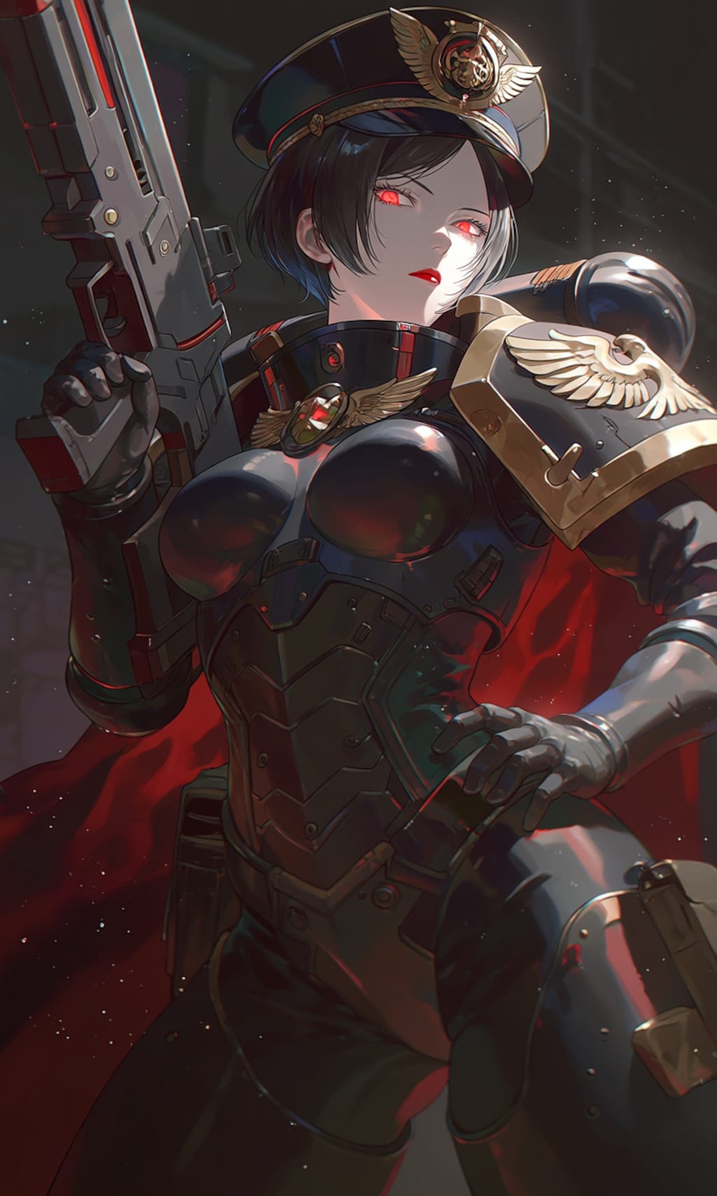黒髪将校