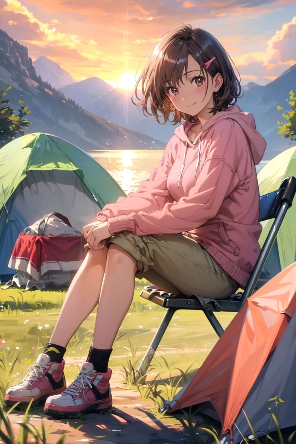 キャンプしてます