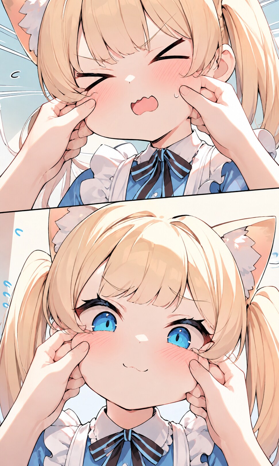 こるり「ご主人様やめてー」まや「よう伸びるわぁ」 | の人気AIイラスト・グラビア