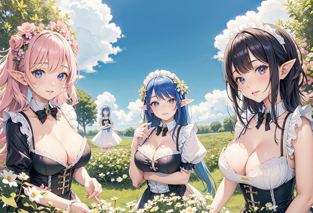 エルフとメイド
